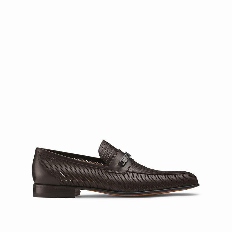 Russell & Bromley Conto Perforated Loafers Men's Brown [TWH3098RJ]